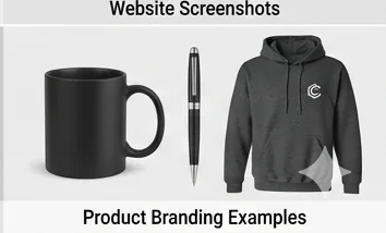 Branded promotional apparel and merchandise
