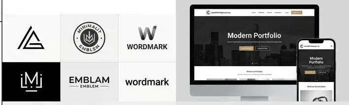 Website design mockup